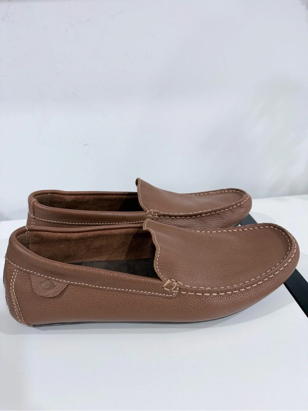 Sperry Men’s Tan Leather Boat Shoes - Slip-On Loafers